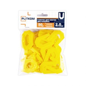 Pasagos formos pleištiniai plytelių tarpikliai 2,0mm PLiTKOM (50vnt)